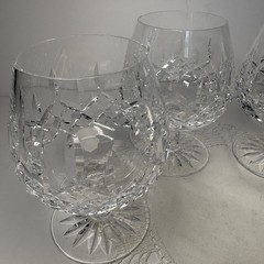 Waterford Lismore Crystal Balloon Brandy Snifter 5 1/4 In Set Of 4