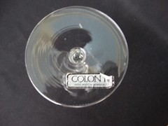 Colony Glass Clear Blown Made in Romania Wheel Cut Sandra 7oz Water Goblet VGUC