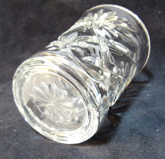 Set Of 4 Anchor Hocking Early American Prescut Oatmeal Flared Tumblers 4.25 In