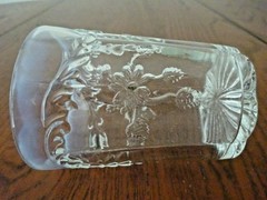 *EAPG INTAGLIO WHITE OPALESCENT (1) 8 OZ FLAT TUMBLER NORTHWOOD-B11-R