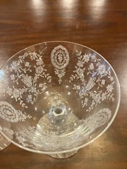 June Night by Tiffin-Franciscan -RARE- 4 Piece Place Setting of Antique Crystal
