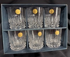 Cristal D’Arques Longchamp~Duran~6 Old Fashioned Glasses~10 oz~NIB
