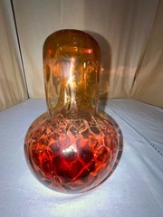 Victorian Reverse Amberina Tumble-Up Set-Bottle/Tumbler-Phoenix? Mt Washington?