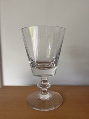 Val Saint Lambert Large Crystal Center Piece Display Goblet Signed 8.25 Inches