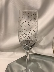 Mikasa Silver & Gold Confetti 9.75” Toasting Champagne Flutes – Set of 4