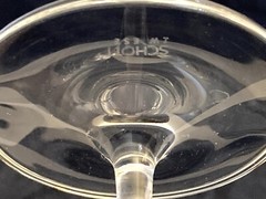 4 Schott Zwiesel Wine Glasses Carisma Platinum Blown Glass Vintage Discontinued