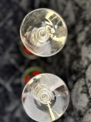Vintage Libbey Gay Nineties Brass Band Parade Tall Cocktail Glass Set Of 2 1960s