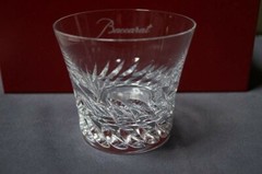 Baccarat Gloria 2016 Year Tumbler Crystal Rock Glass Set of 2 Unused w/box Japan