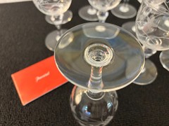 5 Wine Glasses Model Normandie Engraved In Baccarat Crystal (Price Per Unit)