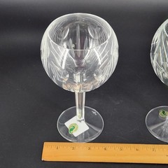 Set of 2 Waterford Crystal Millenium Collection «Love» Toasting Goblets Wine