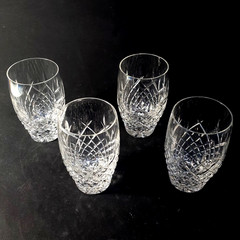 ASTRAL CELESTE FLAT TUMBLERS, Cut Lead Crystal, 5″, 12 Oz, Made in Korea, 4PCS