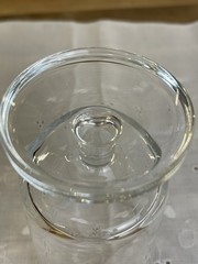 Pair of Vintage French Luminarc Glasses Embossed with White Stars Wine Glass