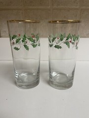 Lenox Dimension Holiday Highball Glasses