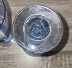 Set of 2 Vintage Libbey Ice Blue Sirrus Spiral Water Goblet Drinking Glass 7″