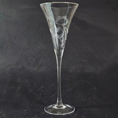 WATERFORD Marquis YOURS TRULY CHAMPAGNE FLUTE, Etched Crystal, 11 1/4″, IRELAND