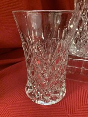 Anchor Hocking Glass PRESCUT PINEAPPLE Crystal Flat Water Tumbler