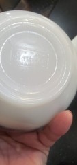 Vintage Glasbake – Currier & Ives Train Design, 5″ Bowl Milk Glass SET OF 3