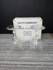 Vtg W.M. Dalton 24% French Lead Crystal Unit No.1 Goblets Made France In Box