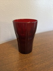 Anchor Hocking ROYAL RUBY HIGH POINT Red 4 1/4″ Water Juice Tumbler