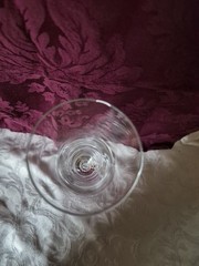 Gorham Amore Collection Toasting Champagne Flute w/Frosted Heart Germany Single