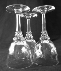 Vintage Tiffin Buckingham Sherry Wine Glasses Thumb Print 5 3/8″ Set of 3
