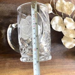 Vintage Mikasa Frosted “Rose Pearl” Pressed Glass Discontinued 80’s-90’s 12oz