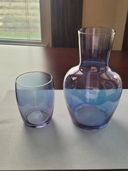 Nice Smokey Lavender #401 Fenton Glass Tumble-Up Set