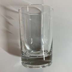 Shot Glass Clear Monogram R Set of 4 Vintage Small Drinking Glasses Barware