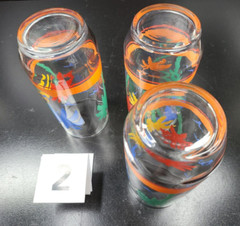 11 Libbey Tropical Beach Summer Tumblers Mixed Set Vintage Fun Drink Glasses Lot