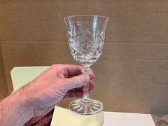 Galway Irish Crystal Kylemore Wine/Water Goblets Set of 4 ~ 7 5/8″ #10500 w/tags