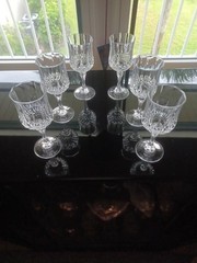 Set of (6) Cristal d’Arques Longchamp Liqueur Cordial Glass 4 5/8″