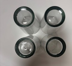 Anchor Hocking Set Of 4 Clear Water Iced Tea Glasses With Ribbed Design VTG 60s