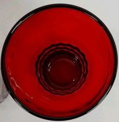 Set of 4 Anchor Hocking Royal Ruby Red Windsor 9 oz. Flat Water Tumblers 1950’s