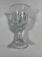 Vintage Cristal De Plomb USA Water Goblet 24% Lead Crystal 7 1/2″