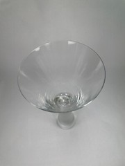 Z Gallerie HTF Martini Margarita Glass Frosted Stem 8 1/2″ T Set of 2 Cup C53