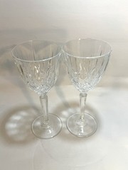 🌿2 Waterford Marquis SPARKLE Wine Glass Elegant Crystal, 8″ Tall, 12 oz