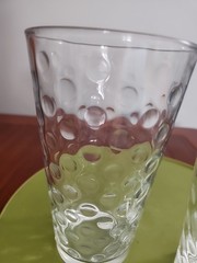Libbey Hobnail Clear Drinking Glasses/Tumblers Dots Set Of 2 6″ By 3.5″ MCM