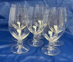 Set of 12 Rondelle (Plain Bowl, No Trim)by GORHAM CRYSTAL (Very Rare)