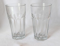 2 Libbey Gibralter Duratuff Glasses 22 oz. Tumblers Excellent pre-owned