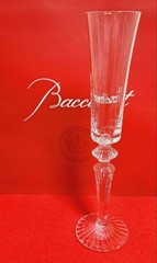 Baccarat Mille Nuits Flutissimo Crystal Champagne Glass Signed clear