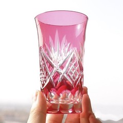 Whiskey Water Crystal Glasses Italian Bohemian Style Red Drinking Glass Cup
