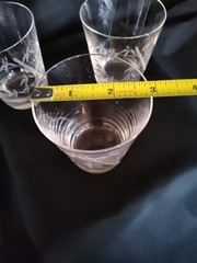 Noritake Sasuke MCM Etched Crystal Whiskey/Shot Glasses (Set Of Three)