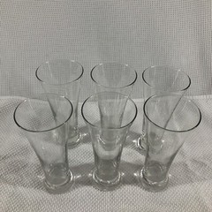 Set of 6 Heavy Bottomed Flared Pilsner Beer Glasses