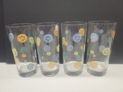 Oneida PETALS Marigold Set Of 4 Glassware Cooler 15 Ounce