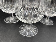 Set of 4 ~ Waterford Crystal «LISMORE» Brandy Snifters ~ 5 1/4″ Tall