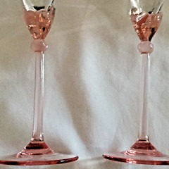 Martini/Cordial Glasses Set Of 2 Mikasa Belladonna Coral Tulip 6″ BARWARE