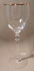 Lenox Monroe Gold Trim Wine Glass 7 5/8″ PERFECT!