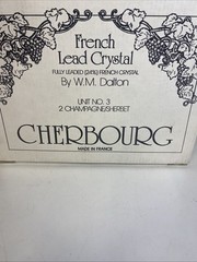 W.M.Dalton Cherbourg Crystal Champagne/Sherbet Glasses Unit 3 – Set of 2 – New