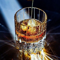 Premium Hand Cut Crystal Whisky Glass Diamond Cut | Bourbon Scotch Home Bar Gift