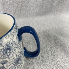 Artisan Collection 10SS Floral Mug 4.5″ Ceramic Coffee Tea Cup USA Design